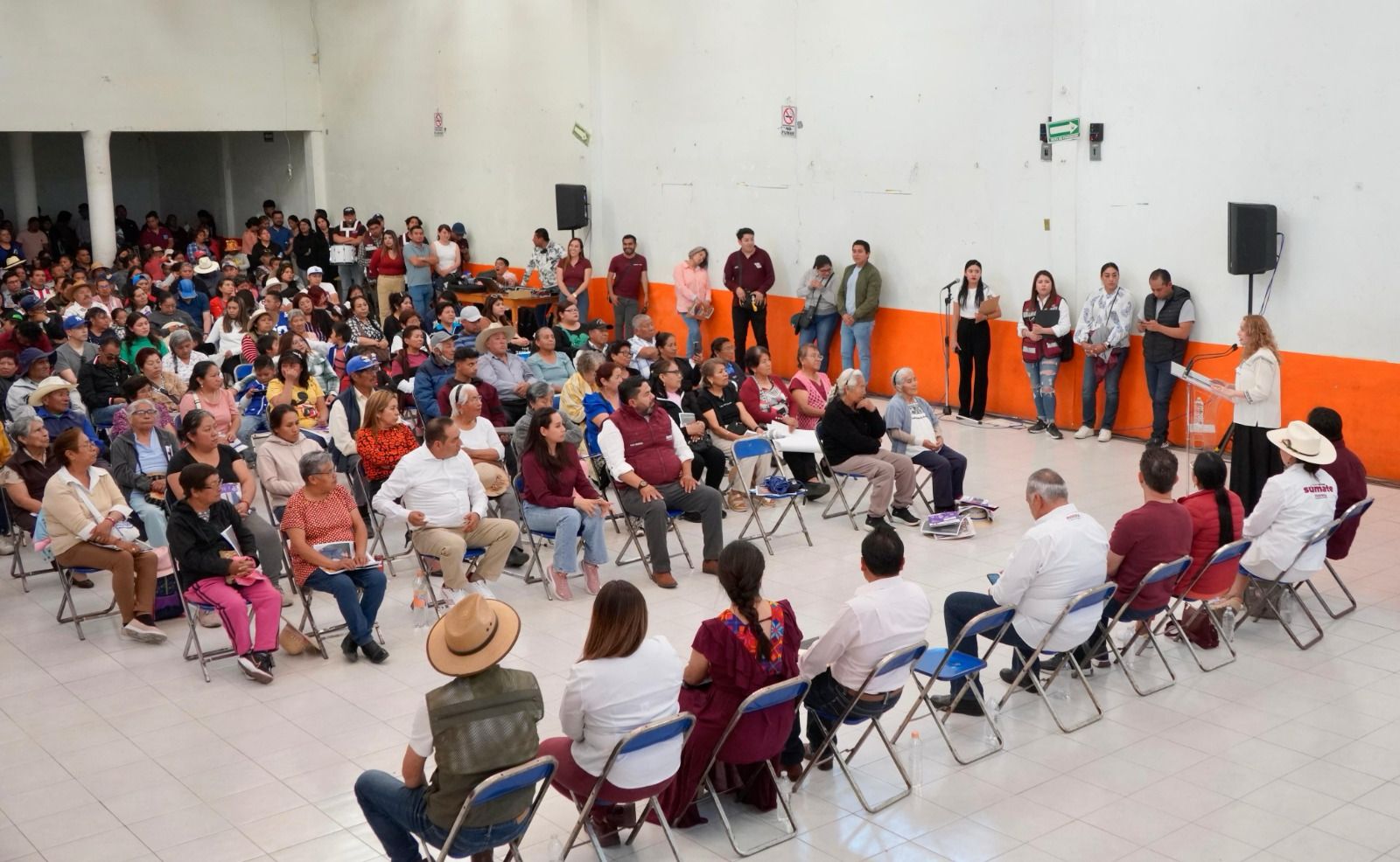 Morena es el instrumento del pueblo para hacer valer los principios de la 4T: Marcela González, en Ixtenco